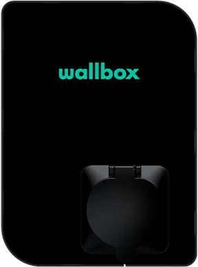 Wallbox Copper SB latauslaatikko Wi-Fi 22 kW Type 1 ja 2, musta