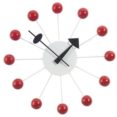 Vitra Ball Clock Kello Punainen
